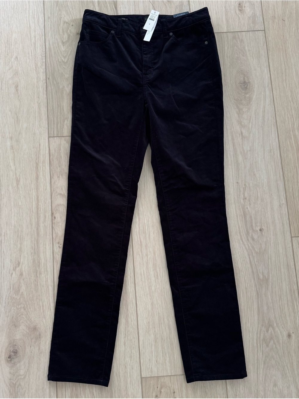 Talbots women’s size 4 dark navy blue straight corduroy pants new w/ tags NWT